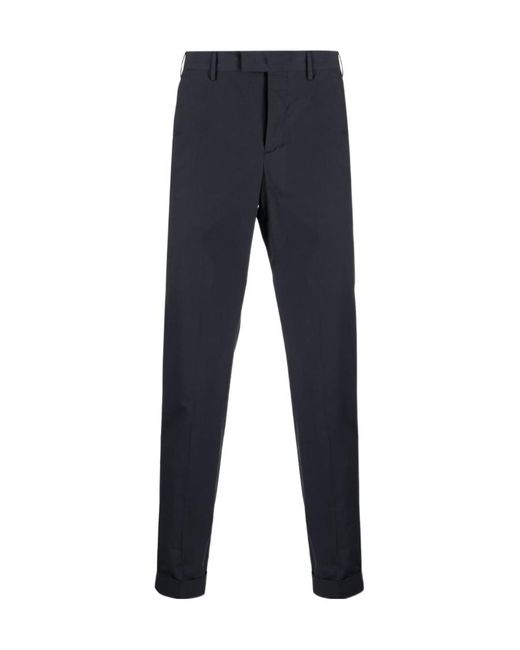 Pt Pantaloni Blue Straight-Leg Tailored Trousers for men
