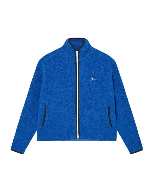 Drake's Blue Long-Sleeved Casual Jacket for men