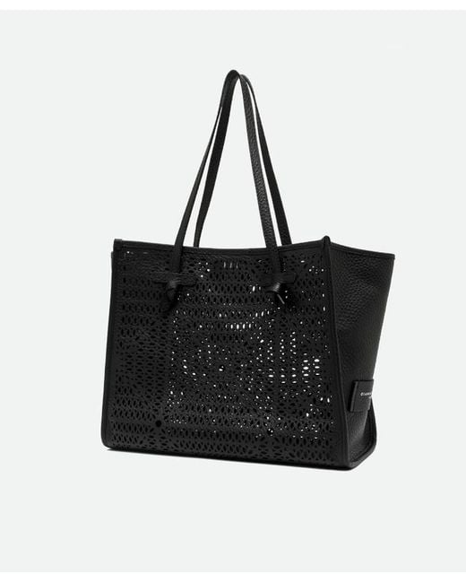 Gianni Chiarini Black Openwork Handbag
