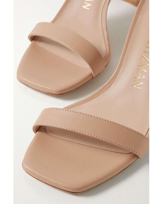 Stuart Weitzman Natural Nudistcurve Heel Sandals