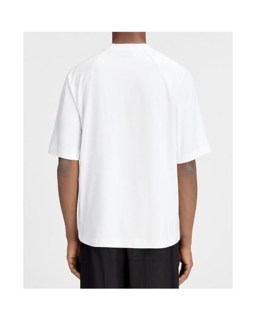 Jacquemus White T-Shirt 'Typo' for men