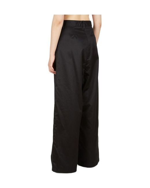 Balenciaga Black Drop-Crotch Wide-Leg Trousers