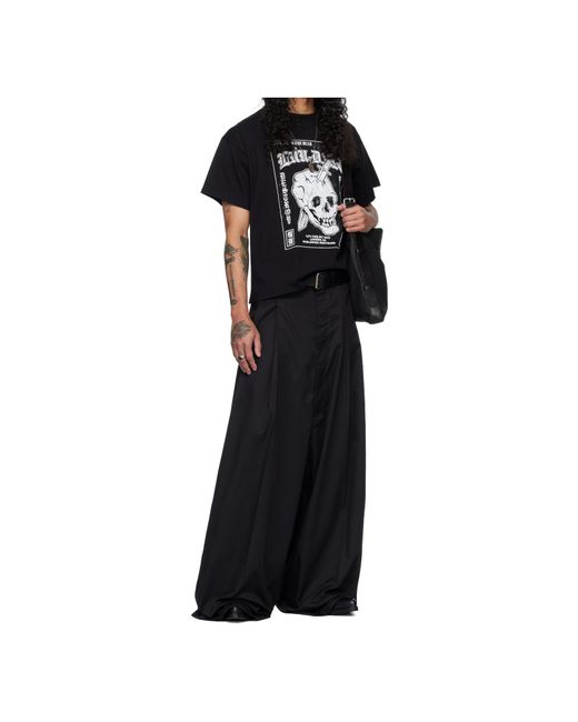 Lu'u Dan Black Box Neck T-Shirt for men