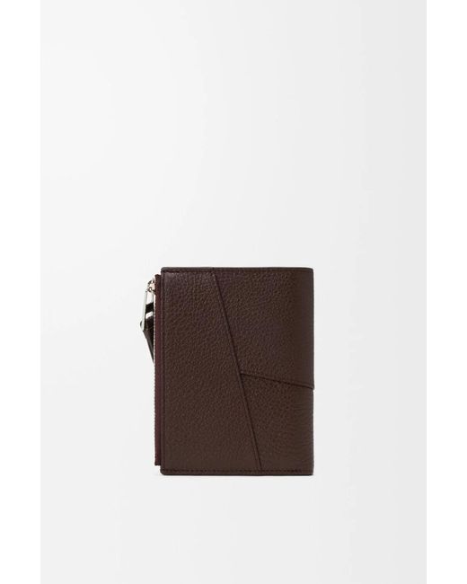 Loewe Brown Puzzle Slim Compact Wallet for men