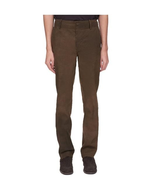 Uma Wang Brown Straight-Leg Chino Trousers for men
