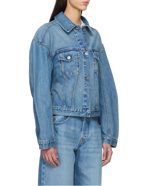 Jacquemus Blue La Veste De-Nimes Belted Denim Jacket