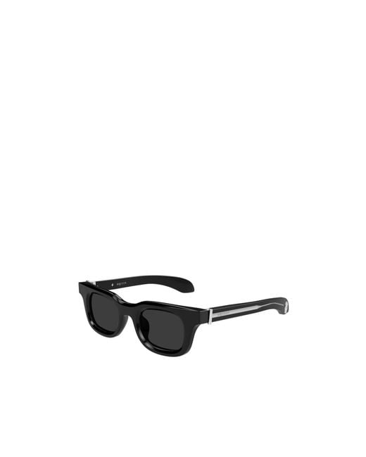 McQueen White Eyewear Square Frame Sunglasses for men