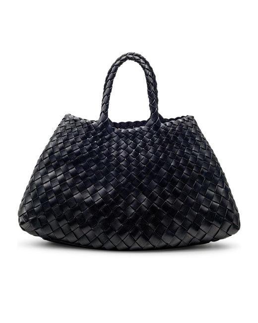 Dragon Diffusion Blue Santa Croce Small Woven Handbag