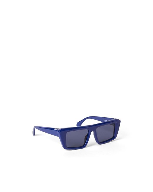 Off-White c/o Virgil Abloh Blue Full Frame Sunglasses for men