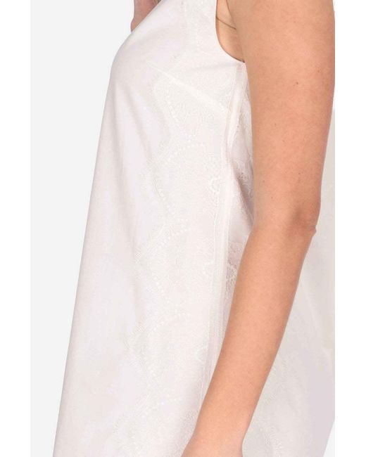 Blugirl Blumarine White Sleeveless Dress