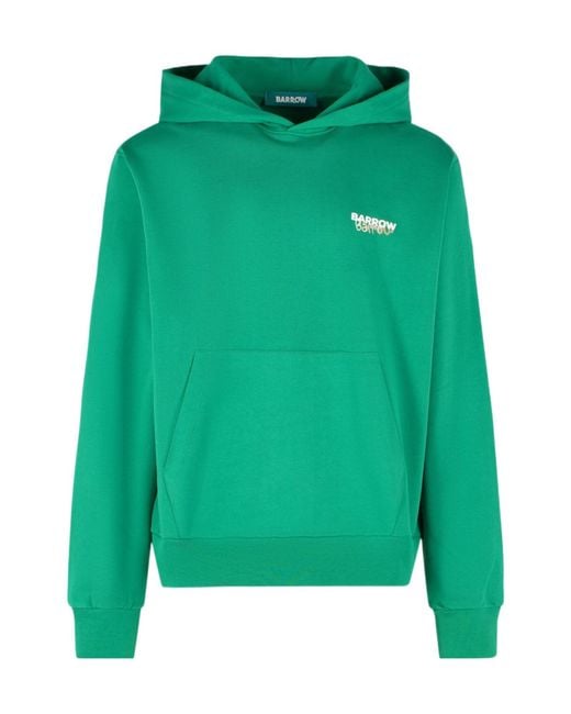 Barrow Green Teddy-Bear Printed Hoodie for men