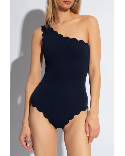 Marysia Swim Black Single-Shoulder One-Piece Swimsuit