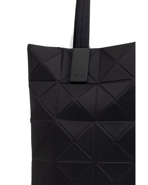 Issey Miyake Black Track Geometric-Pattern Tote Bag