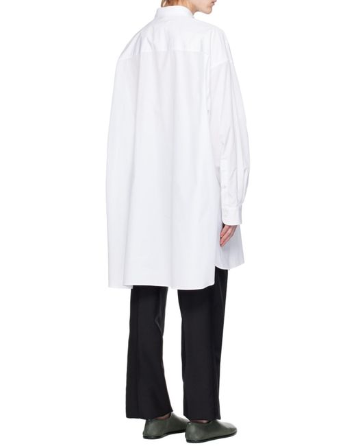 Maison Margiela White Knee-Length Shirt