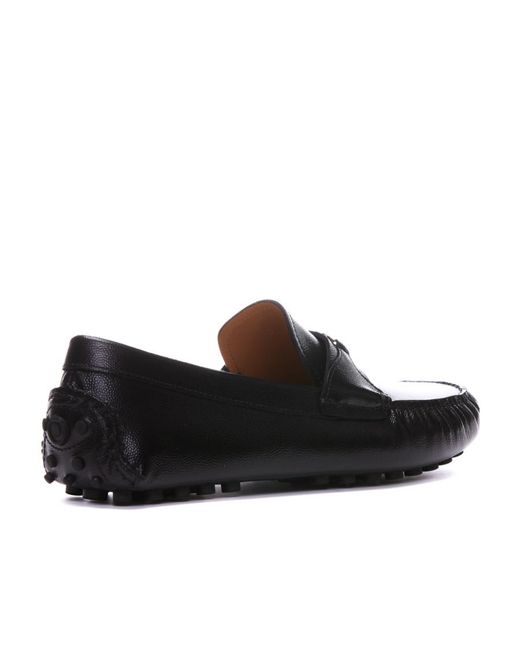 Ferragamo Black Round-Headed Loafers for men