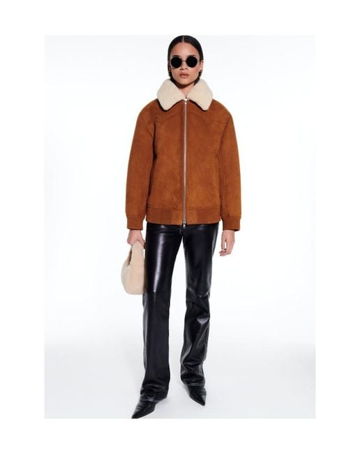 Stand Studio Brown Lillee Zip-Up Coat