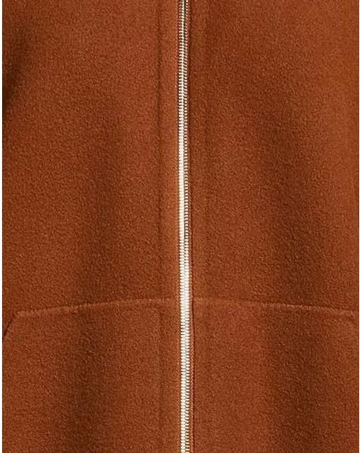 Max Mara Brown Solid-Color Hoodie