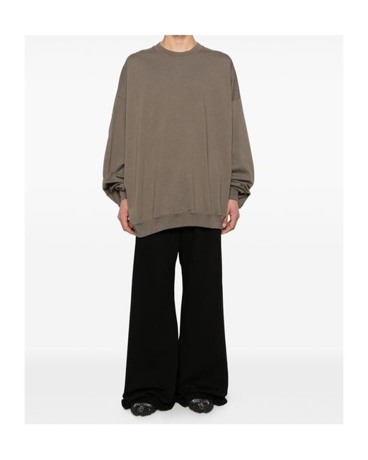 Rick Owens Brown Hun Tie-Detail Sweatshirt for men