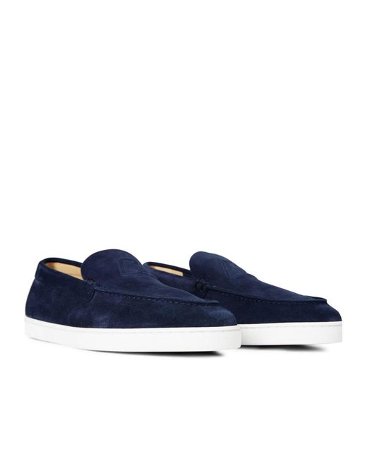 Christian Louboutin Blue Logo Loafers for men