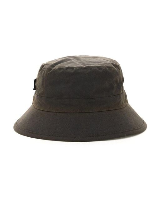 Barbour Brown Wax Sports Hat for men