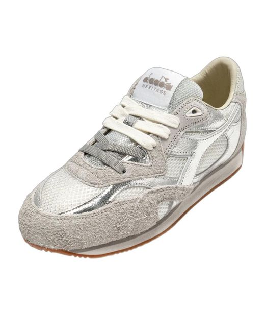 Diadora White Equipe Revenge Sneakers