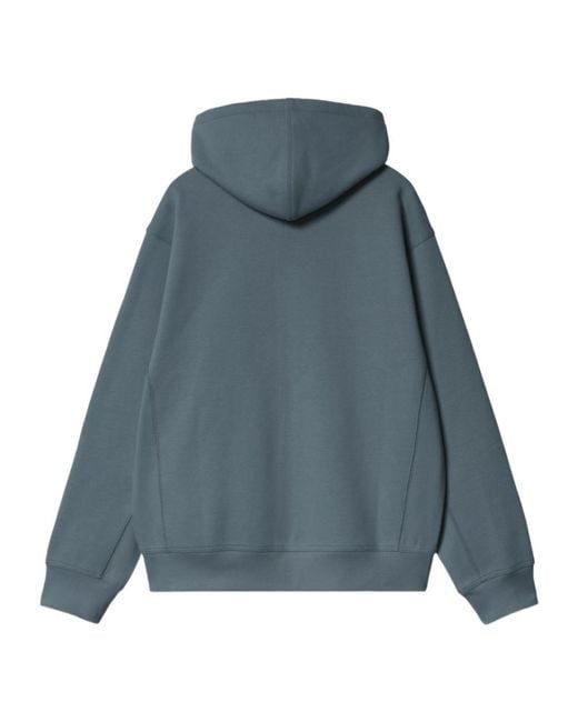 Carhartt Blue Hooded American Script Jacket for men