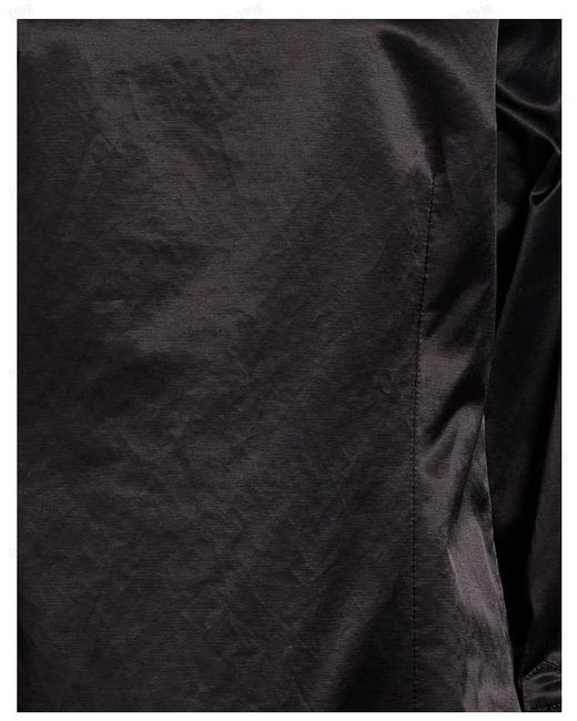 MM6 by Maison Margiela Black Denimsatin Longsleeve Top