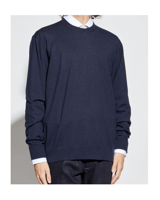Eleventy Blue Crew Neck Cashmere Knitwear for men