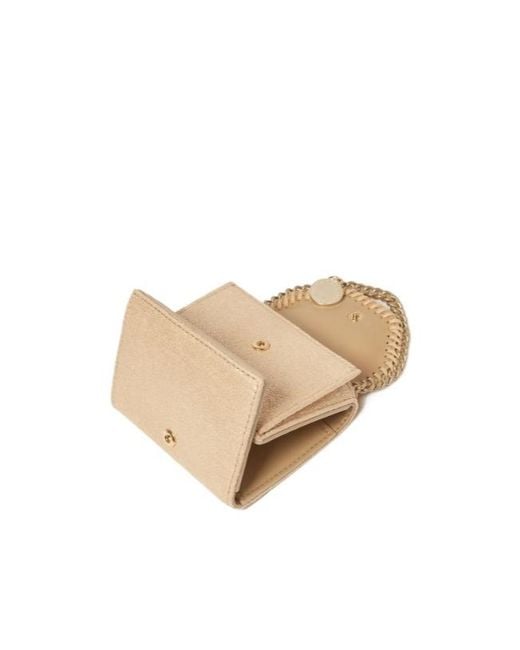 Stella McCartney Natural Tri Fold Falabella Wallet
