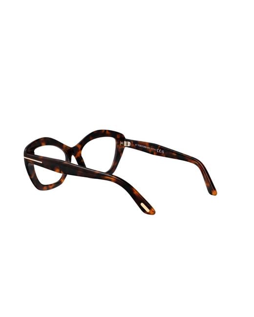 Tom Ford White Eyewear Cat-Eye Frame Glasses