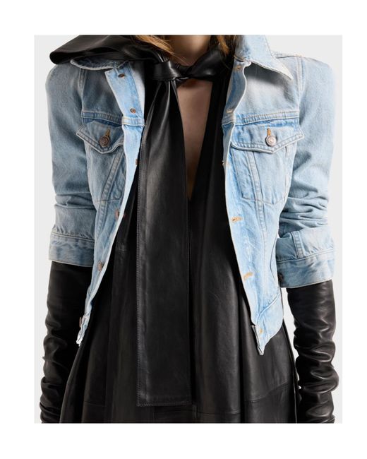 7 For All Mankind Black Show Cape