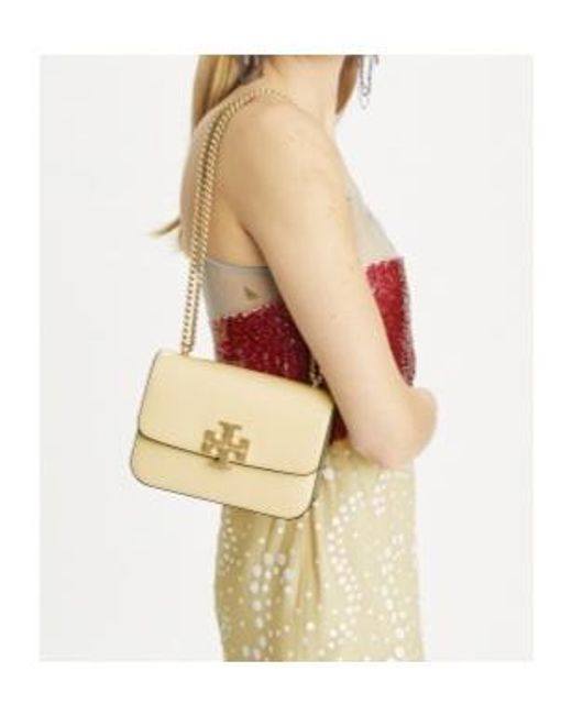 Tory Burch Natural Bags Eleanor Logo Plaque Small Shoulder Bag