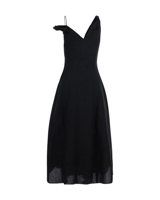 Rohe Black Draped Dress