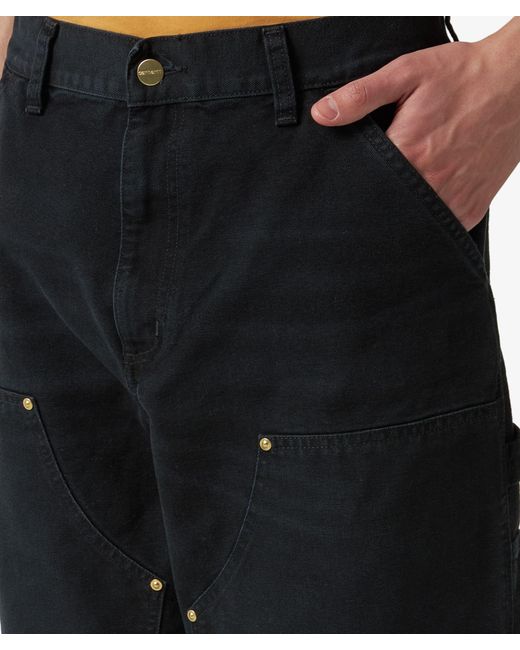 Carhartt Black Double Knee Trousers for men