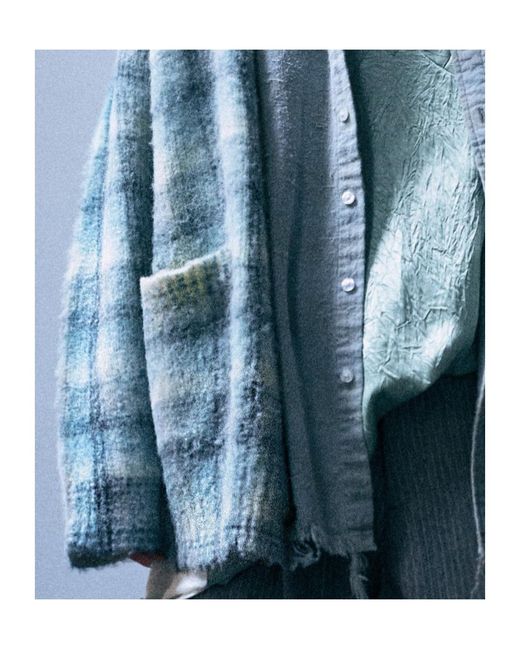 R13 Gray Printed Oversized Cardigan for men