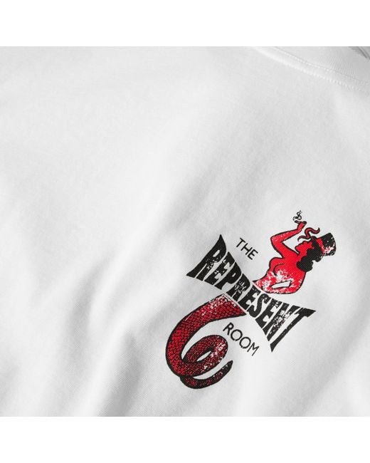Represent White Oversized T-Shirt for men