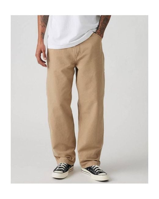 Levi's Natural 568 Straight Leg Jeans for men