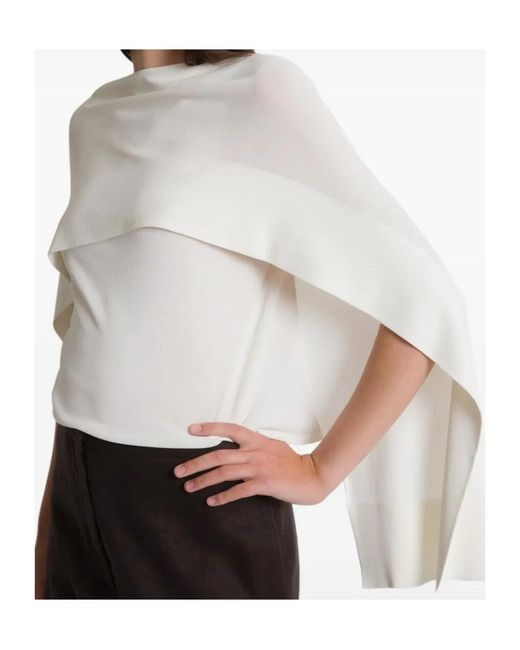 Alberta Ferretti White Turtleneck Cover-Up