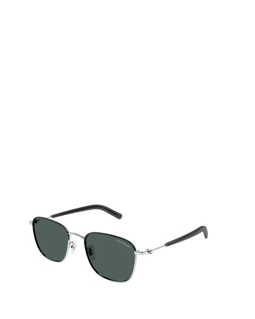 Montblanc Green Eyewear Pilot Frame Sunglasses for men