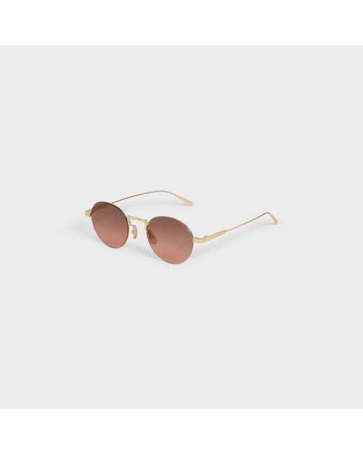 Céline Pink Metal Frame 28 Sunglasses