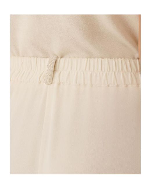 Fabiana Filippi White Elastic Waist Casual Pants