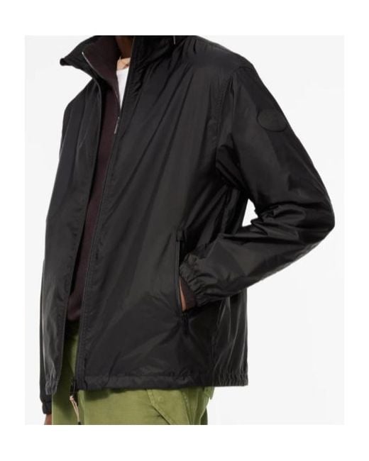 Burberry Black Nylon Newington Hooded Jacket for men