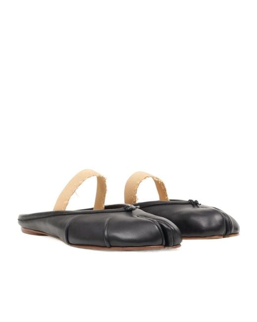 Maison Margiela White Tabi Elastic Band Mules