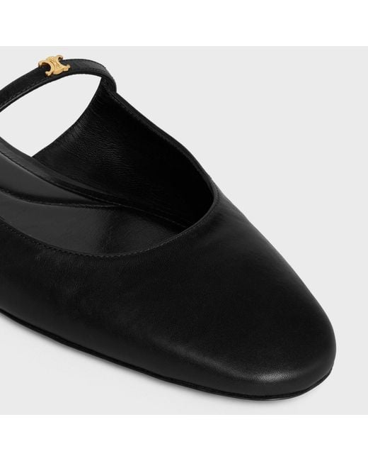 Céline Black Macaron Mule