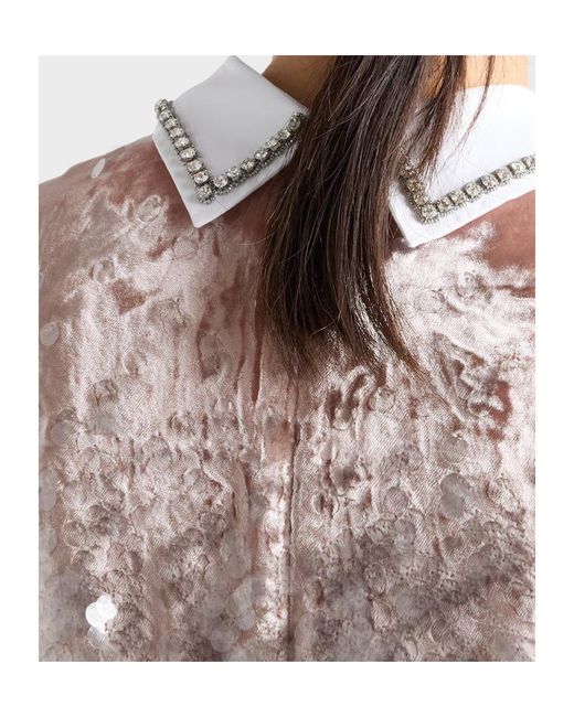 Prada Pink Sequined Velvet Mini-Dress