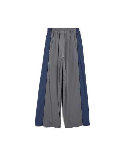 Balenciaga Blue Panelled Elastic-Waist Pants for men