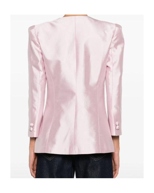 Valentino Pink Single Breasted Casual Jacket