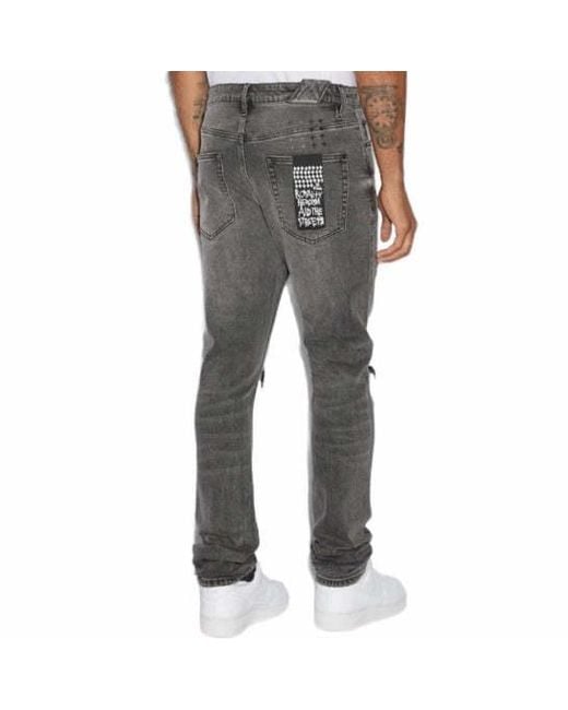 Ksubi Gray Belt-Loop Jeans for men