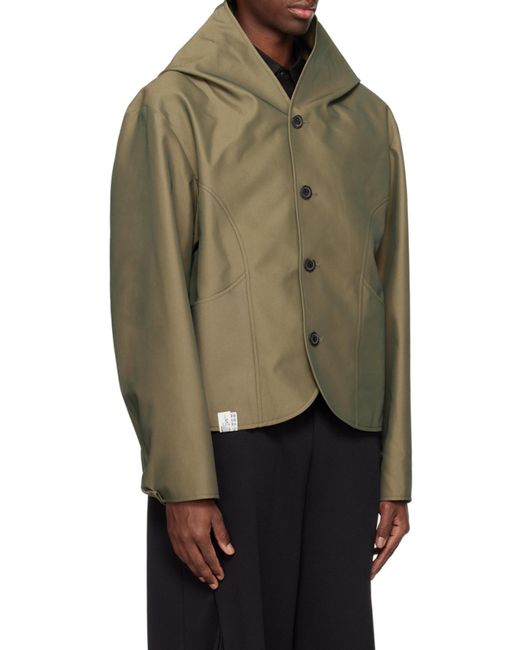 Adererror Green Button Long Sleeve Casual Jacket for men