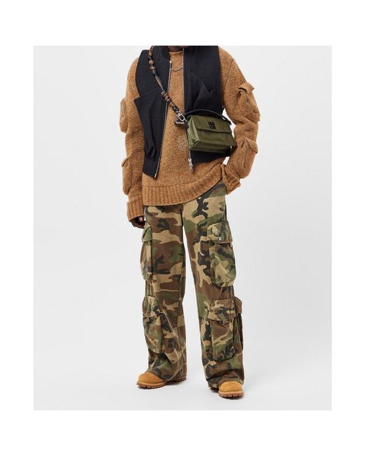 Off-White c/o Virgil Abloh Brown Crew Neck Knit Sweater for men